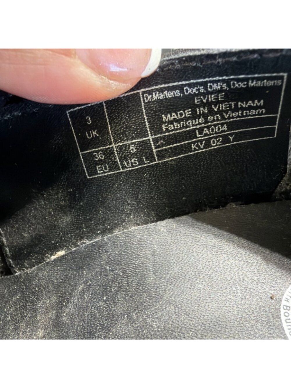 Dr. Martens Eviee Sendal Sendal Black Leather Heeled Mary Jane Shoes Women's 5 - Picture 10 of 10